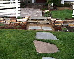 a finished landscape design in Mountain View, CA